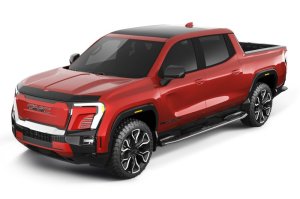 GMC Sierra EV Hood Deflector - Husky Liners - Aeroskin - Smoke - `24-`25